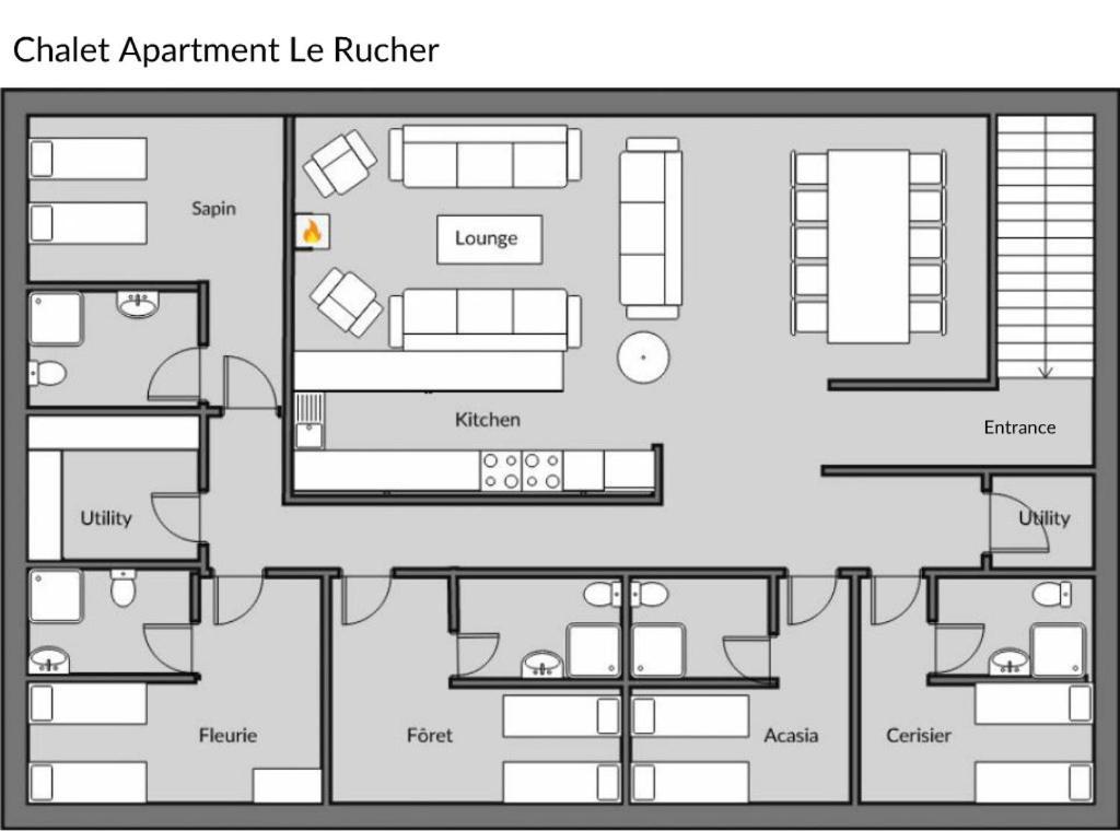 Appartement Ruttenets - Hyper Centre Morzine Exterior foto